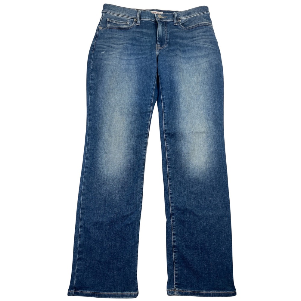 Lucky Brand Sweet Womens Jeans Size 10 30R Mid Rise Straight Leg Stretch Blue
